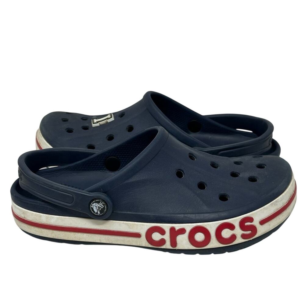 Crocs Bayaband Clogs - Unisex Red, White & Blue